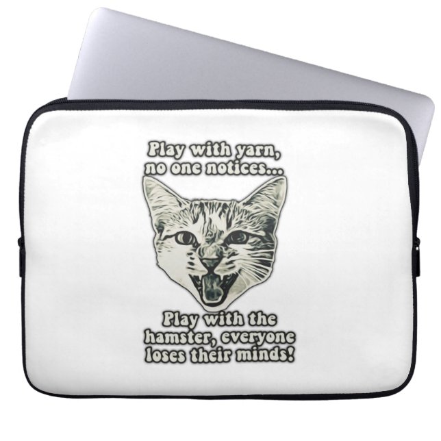 Funny cat meme für Katzenfreunde und Katzenliebhab Laptopschutzhülle (Vorderseite)