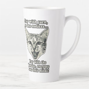 Funny cat meme für Katzenfreunde und Katzenliebhab Milchtasse