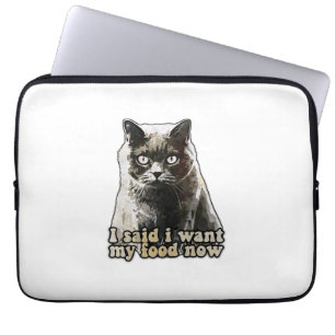 Funny Cat Meme für Katzenliebhaber und Kätzchenbes Laptopschutzhülle