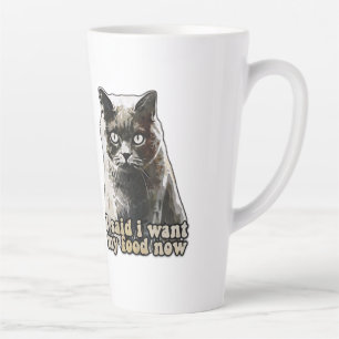 Funny Cat Meme für Katzenliebhaber und Kätzchenbes Milchtasse