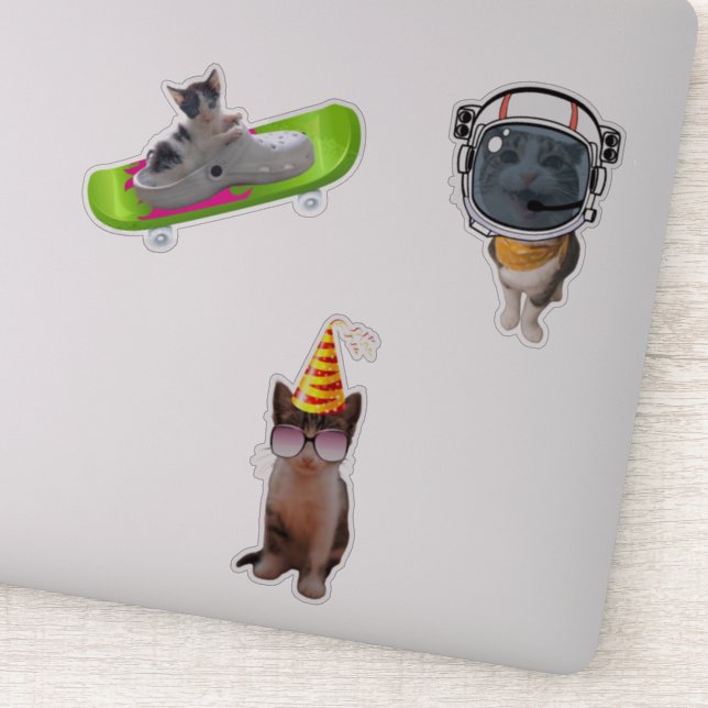 Funny Cat Memes Aufkleber (Detail)