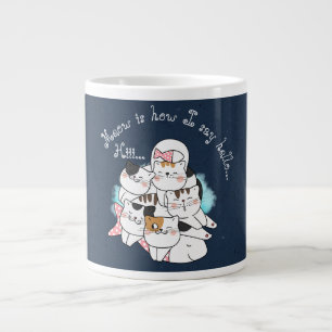 Funny Cat, Meow ist, wie ich hallo sage, Spezialit Jumbo-Tasse