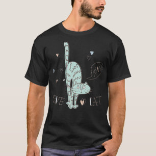 Funny Cat, Meow Niedliche Liebe Cat Premium  T-Shirt