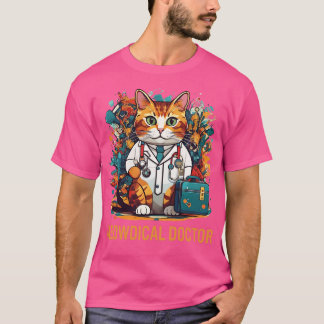 Funny Cat Meowdical Doctor Medical Pflege Design T-Shirt
