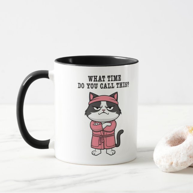 Funny Cat Missed Cursome Tasse (Mit Donut)