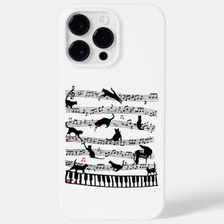Funny Cat Musiknote, Geschenk für Piano Player, Mu Case-Mate iPhone 14 Pro Max Hülle
