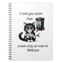 Funny Cat Notebook – Valentine Love Quote Notizblock