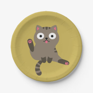 Funny Cat Pappteller