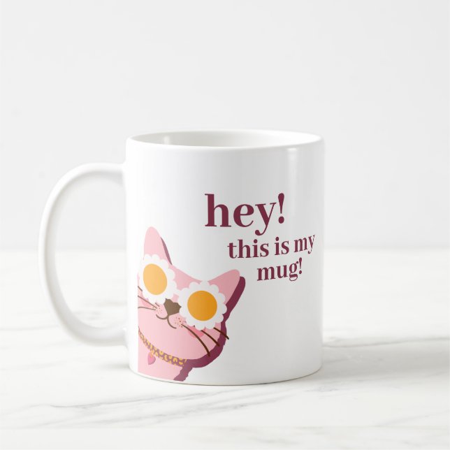 Funny Cat Personalisierte Mug Kaffeetasse (Links)