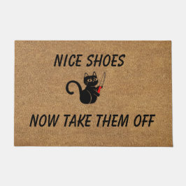 Funny cat personalizable Vordertür Fußmatte