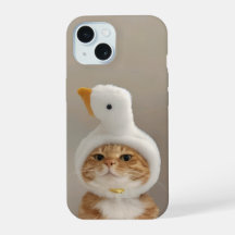 Funny Cat Phone Case - iPhone 15 Slim Fit Case
