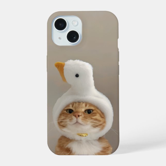 Funny Cat Phone Case - iPhone 15 Slim Fit Case Hülle (Rückseite)