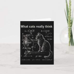 Funny Cat Physical Spaß Design was Katzen wirklich Karte