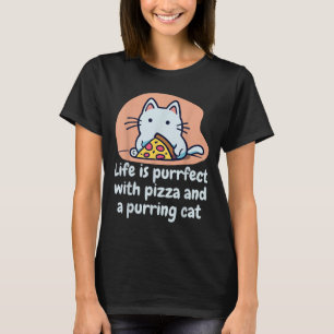 Funny Cat Pizza Lover Kitten Niedlich Cat Unglaubl T-Shirt