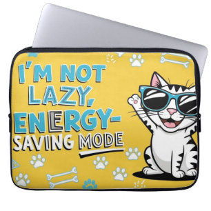 Funny Cat Poster, Cartoon Katze mit Sonnenbrille Laptopschutzhülle