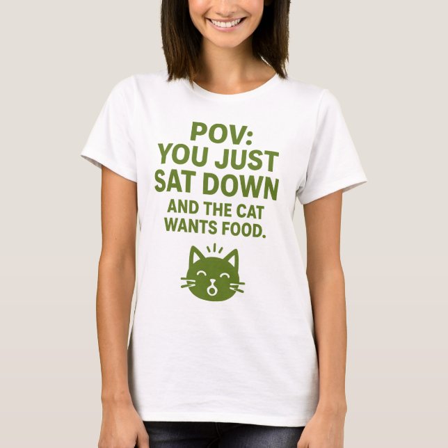 Funny Cat POV T - Shirt - "Das ist der T - Shirt m (Vorderseite)