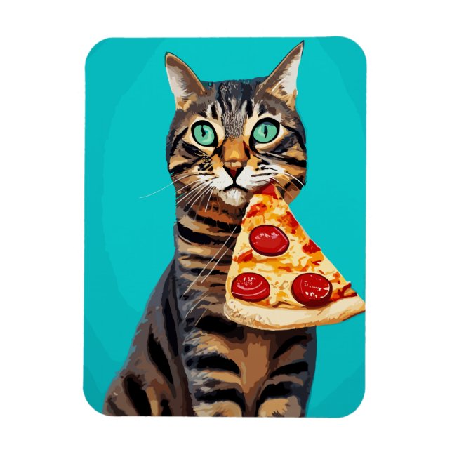 Funny Cat Print, Value Poster Paper (Matte) Magnet (Vertikal)