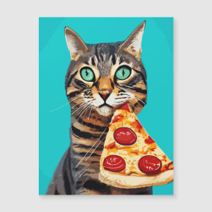 Funny Cat Print, Value Poster Paper (Matte) Magnetkarte