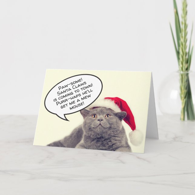 Funny Cat Pub Weihnachten Weihnachten Weihnachten  (Vorderseite)