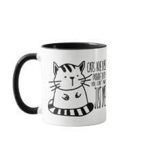 Funny Cat Puffkaffee Tasse, Cat Lover Magic Tasse