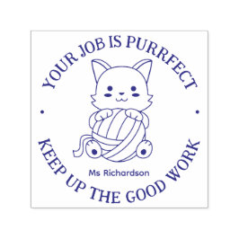 Funny Cat Pun Perfect Job Teacher Förderung Permastempel