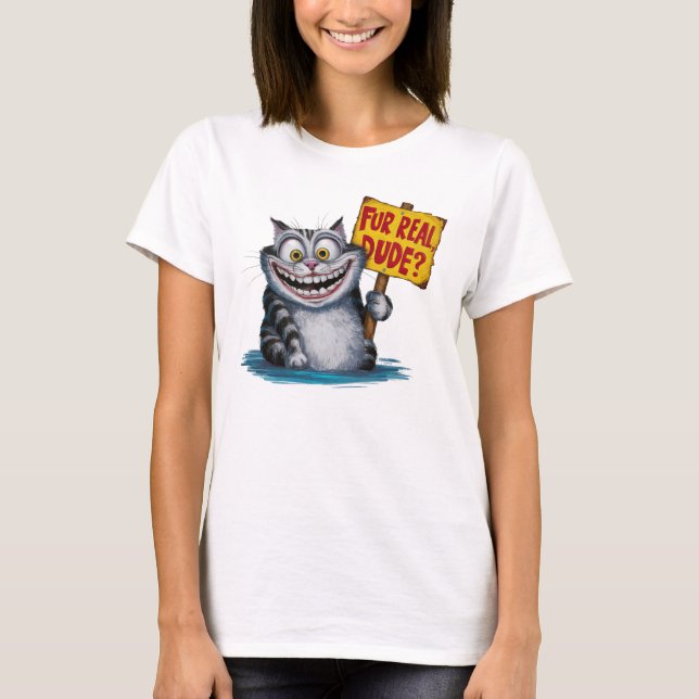 Funny Cat Pun T-Shirt (Vorderseite)