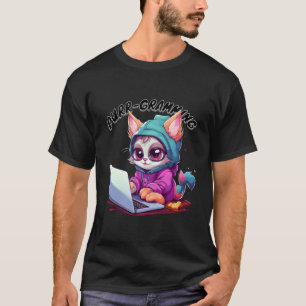 Funny Cat Pun Tech Savvy Kitten Programmierung Pun T-Shirt