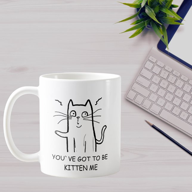 Funny Cat Quote Coffee Mug (Créateur téléchargé)