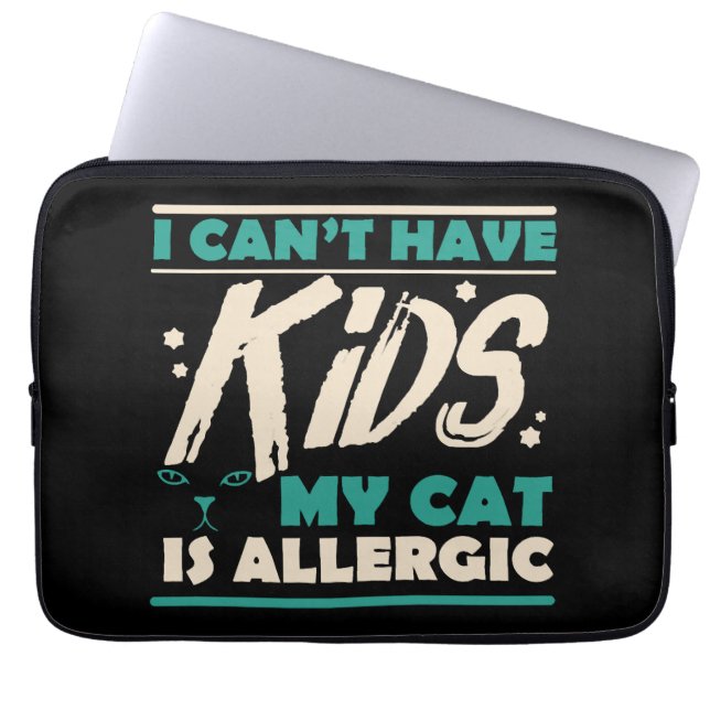 Funny cat quote gift laptopschutzhülle (Vorderseite)