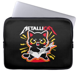 Funny Cat Rock 90er für Music Band of Friends Laptopschutzhülle