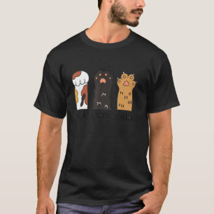 Funny Cat Rock Paper Schere Niedlich Cat Paws Kids T-Shirt