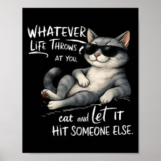 Funny Cat Shirt Funny Zitat Grafische T-Shirts für Poster