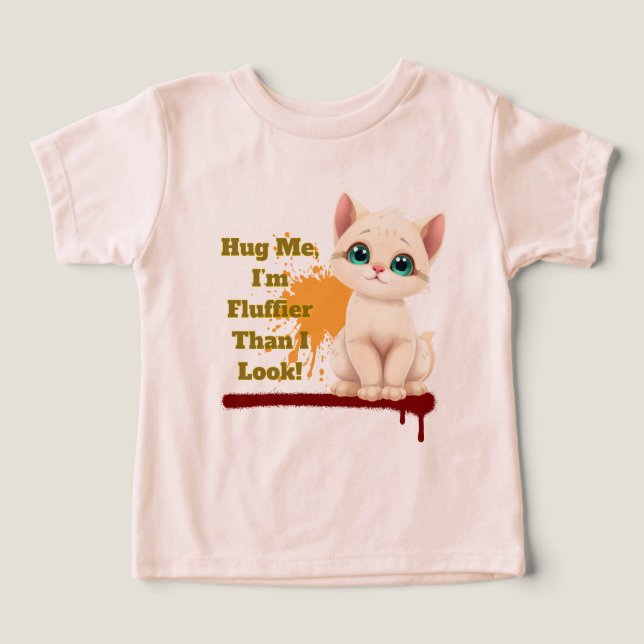 Funny Cat Shirt, Kawaii Animal T-Shirt (Design Vorderseite)