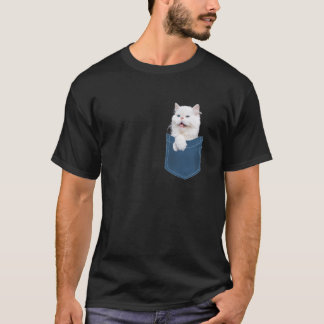 Funny Cat Shirt - Niedliche Katze in Pocket for Me