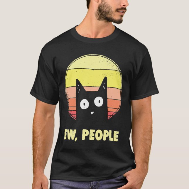 Funny Cat Shirts Ew, Leute Vintag Cat Lover (Vorderseite)