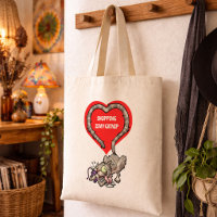 Funny Cat Shopping ist mein Catnip Tabby Cartoon