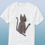 Funny Cat Spaß T-Shirt<br><div class="desc">Eine lustige Katze wäscht. Oder vielleicht macht er nur Yoga? Küss ihn auf eigene Gefahr! Heben Sie ein Lächeln von jedem Tierfreund.</div>