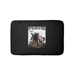 Funny Cat Spy Balloon Badematte