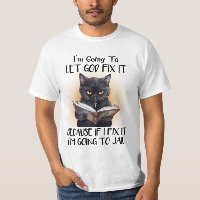 Funny Cat T - Shirt (Vorderseite)