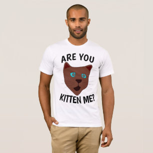 Funny Cat T - Shirt, BIST DU MICH GETÖTET? T-Shirt