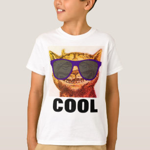 Funny CAT T - Shirt für Jungen Kinder, COOLE CAT