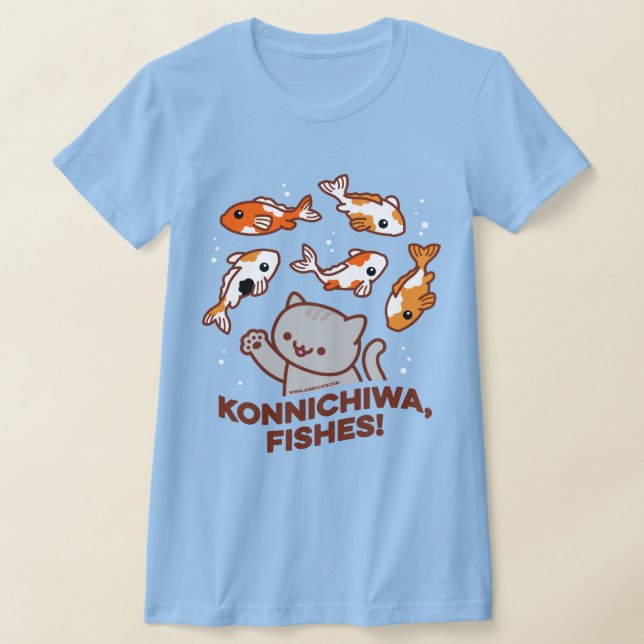 Funny Cat T - Shirt - KONNICHIWA FISHES (Ablage )