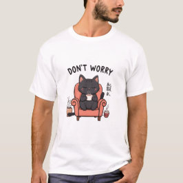 Funny Cat T - Shirt Retro Cat Meme T-Shirt Humour
