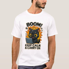 Funny Cat T - Shirt Retro Cat Meme T-Shirt Humour
