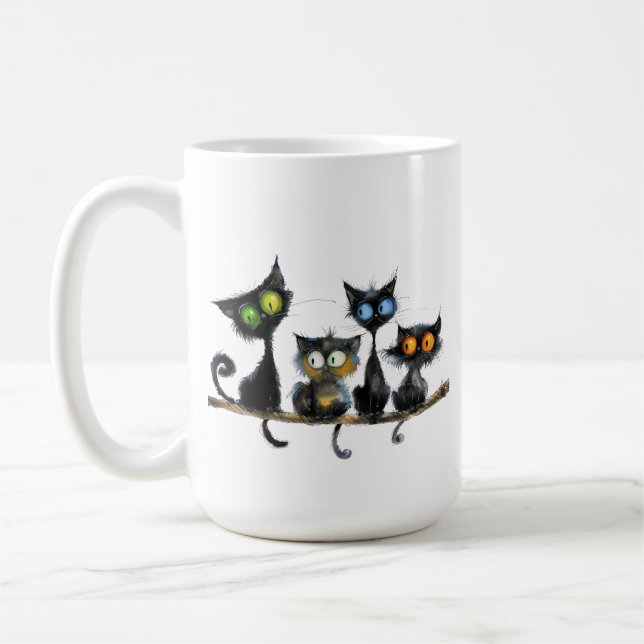 Funny Cat Tasse (Links)