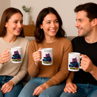 Funny Cat Tasse - Frag mir über mein Cat Zitat