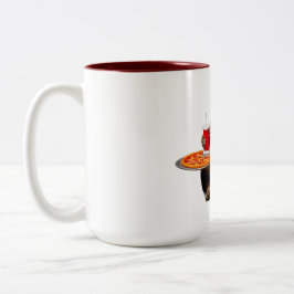 Funny Cat Tasse - Pizza Lover Geschenk Kaffee Cup