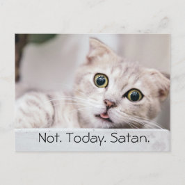 Funny Cat Text Postkarte