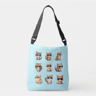 Funny Cat Thema Lässige Cross Body Tasche