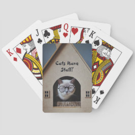 Funny Cat Tragegläser Katzen haben Personalangebot Spielkarten